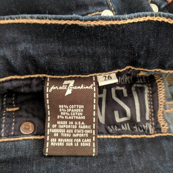 7 for all Mankind | skinny bootcut dark wash | 26 - Picture 4 of 8